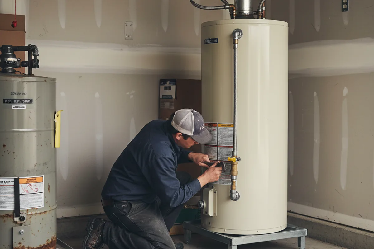 Water heater and shutoff valve replacement in Modoc